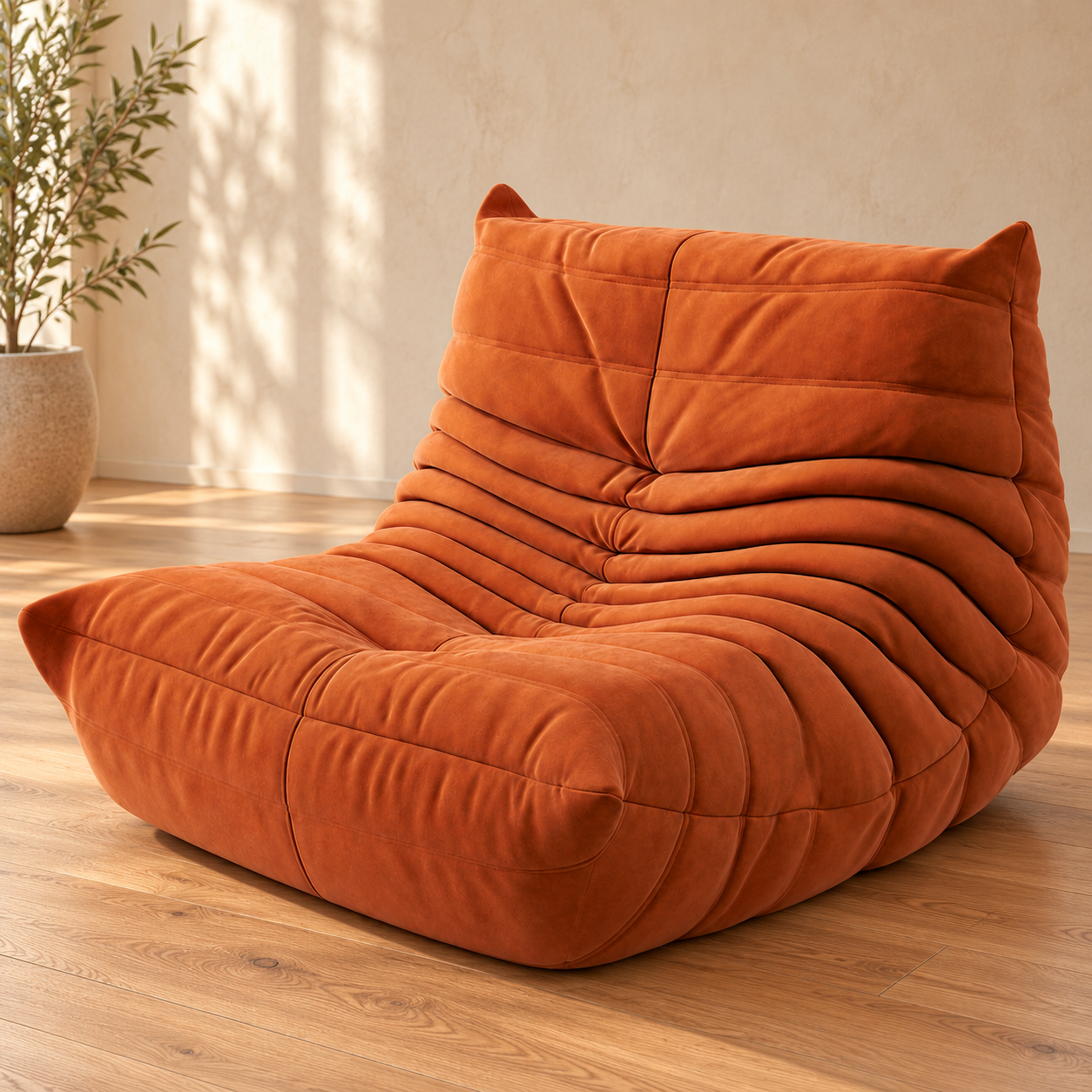 Caterpillar Fabric Lounge Chair