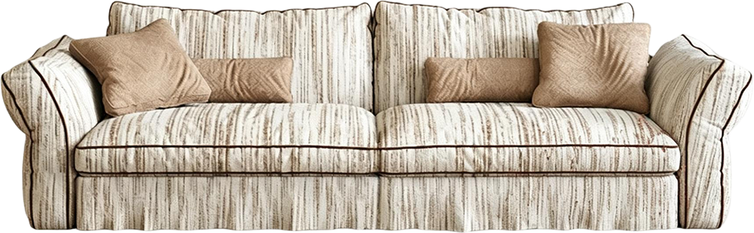 JULX3034 Striped Fabric Sofa