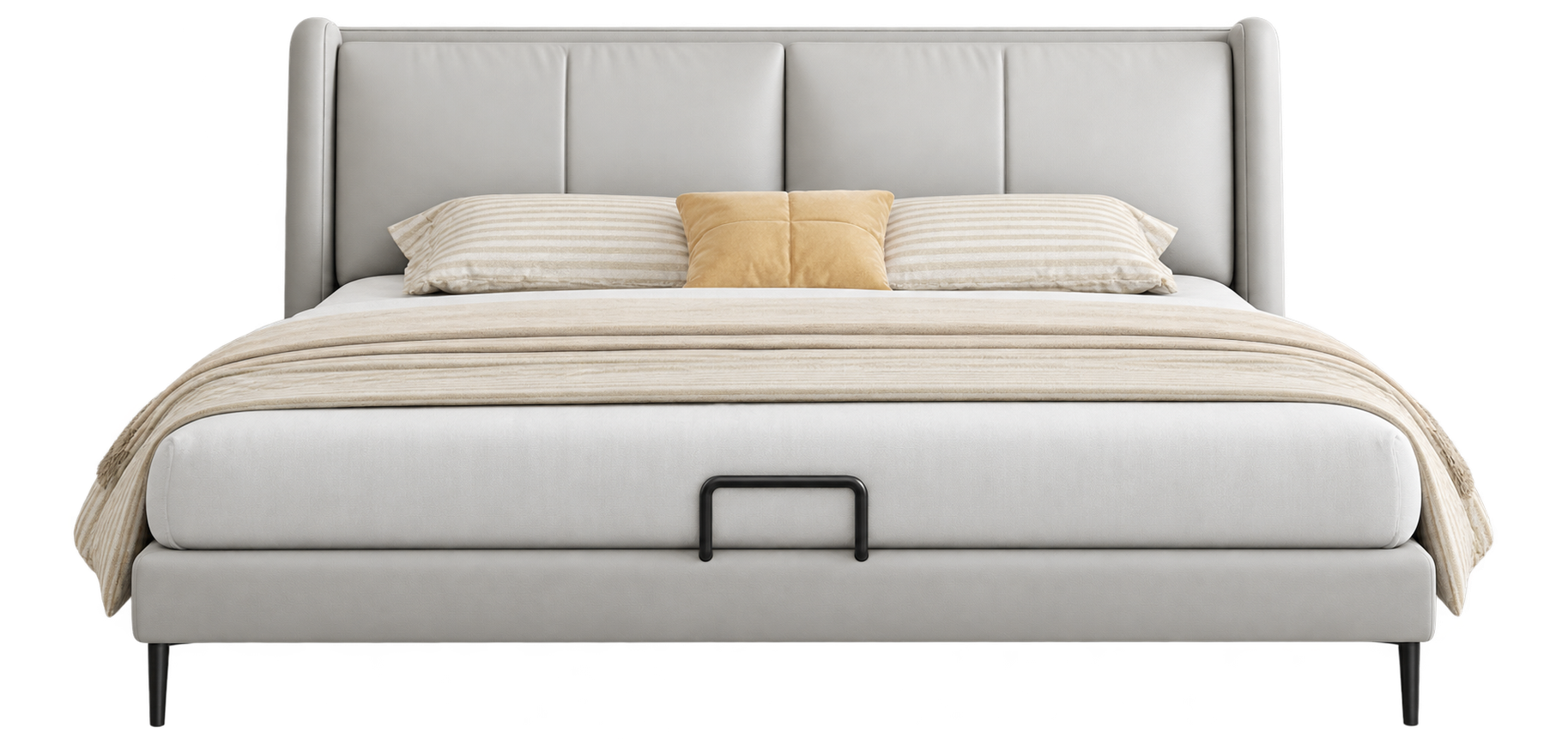 JUXL60 Winged Leather Bed