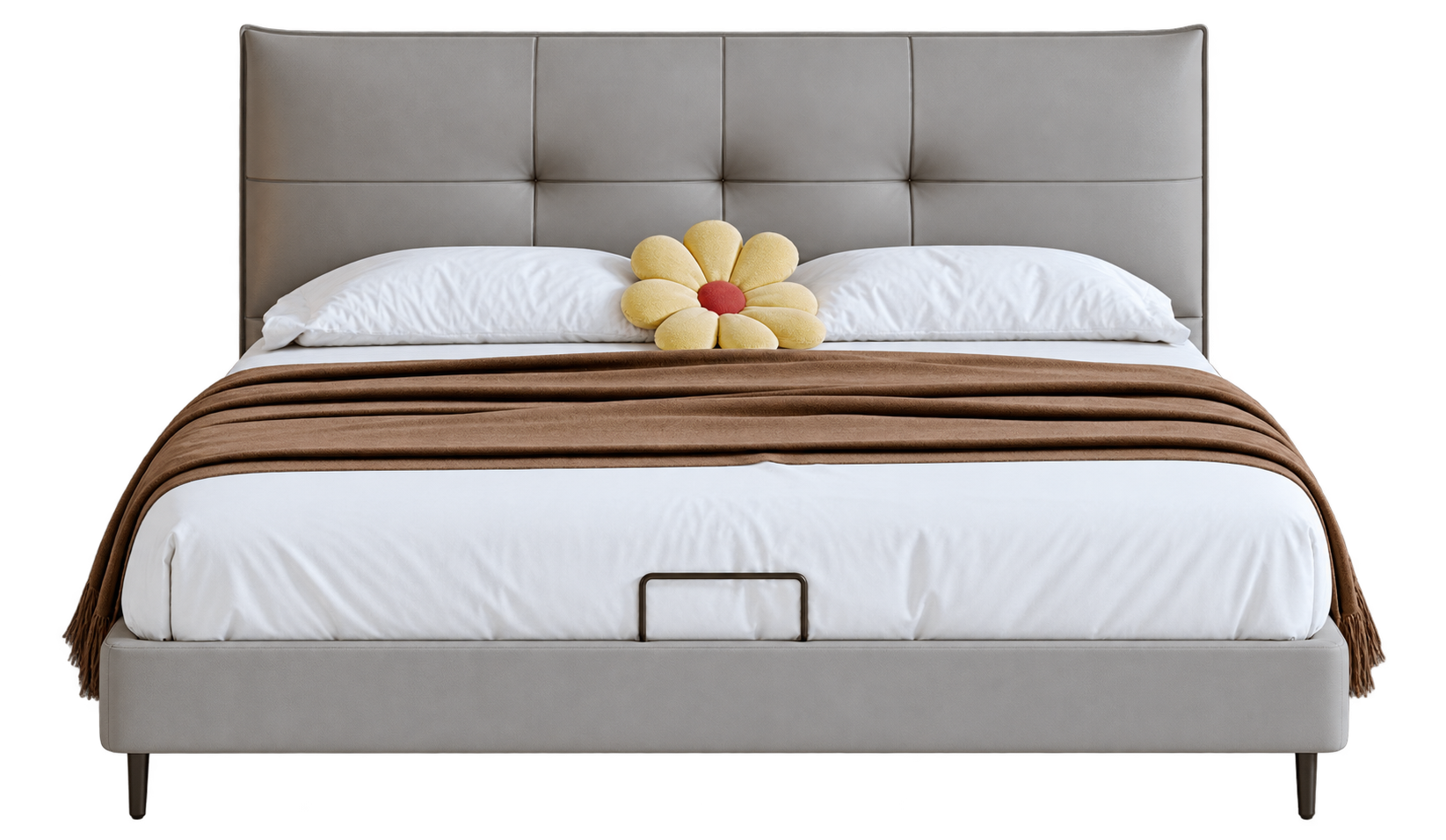 JUXL108 Tailored Tufted Leather Bed