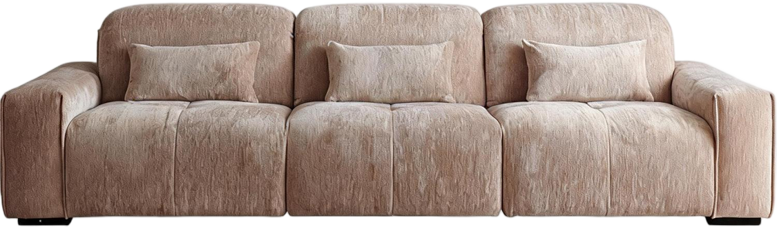JUXMQ1221 Wide-Arm Chenille Sofa