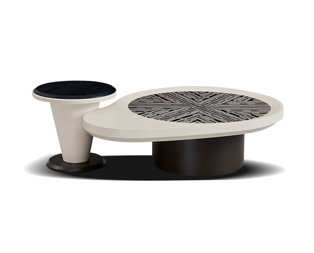 JUJYYC767 Two-Level Coffee Table Combination