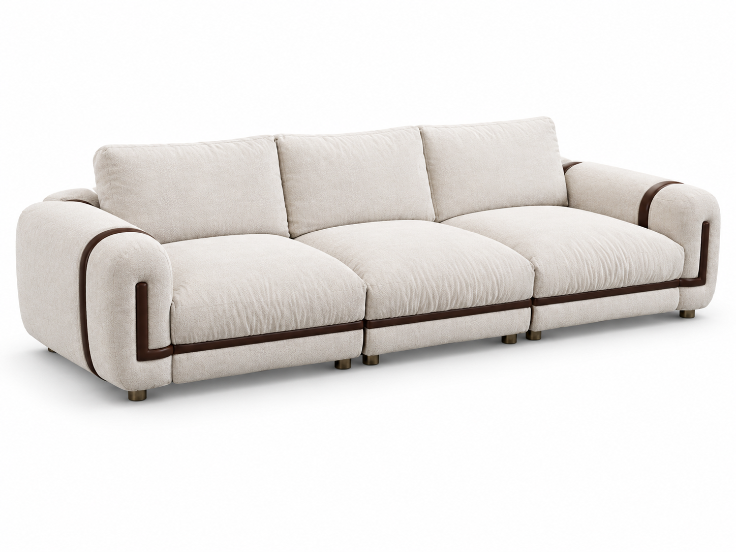 JUDM073 Slim-Frame Chenille Sofa