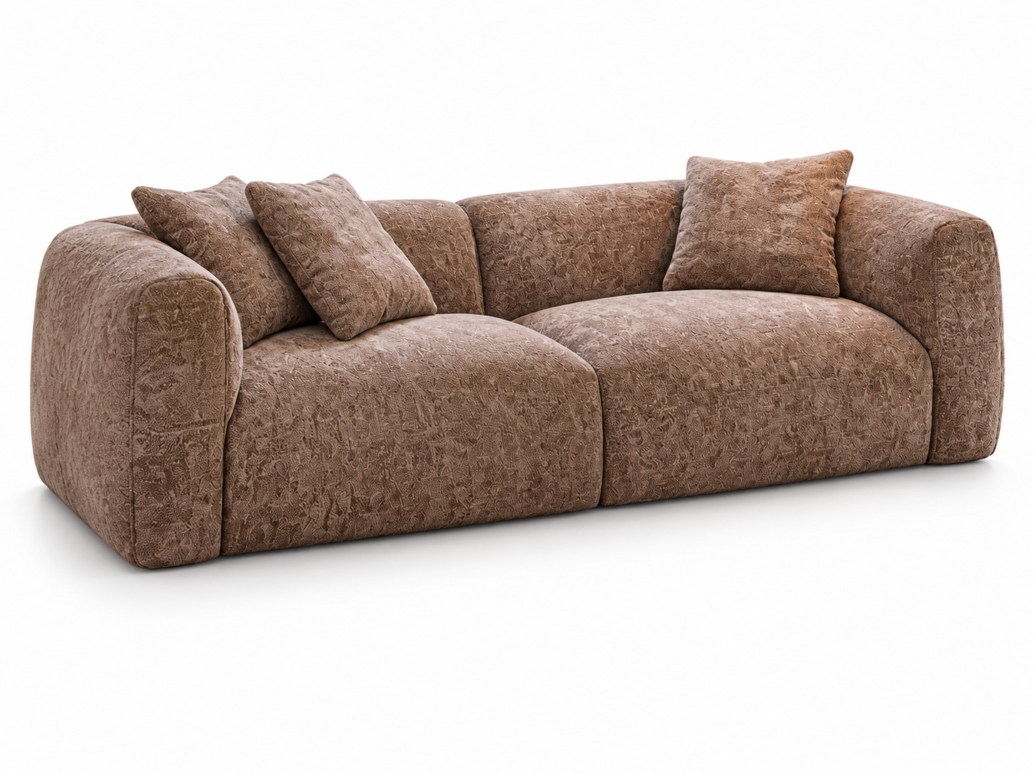 JULX3039 Rounded Chenille Velvet Sofa