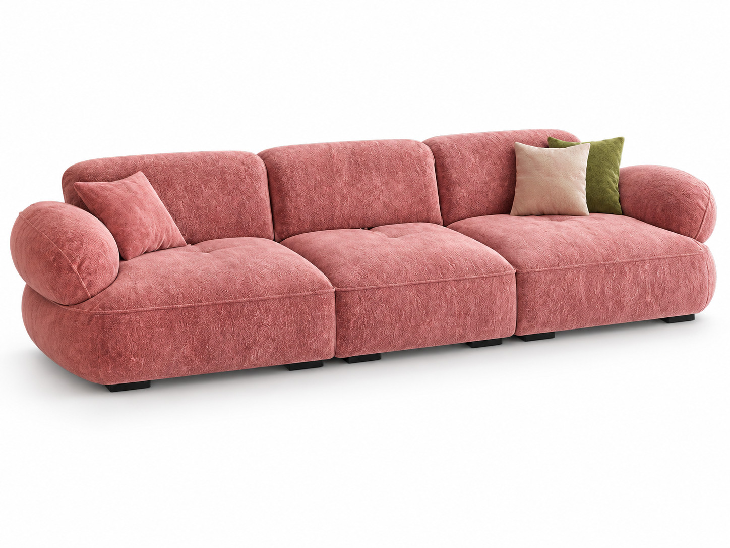 JUXMQ1230 Curved Chenille Sofa