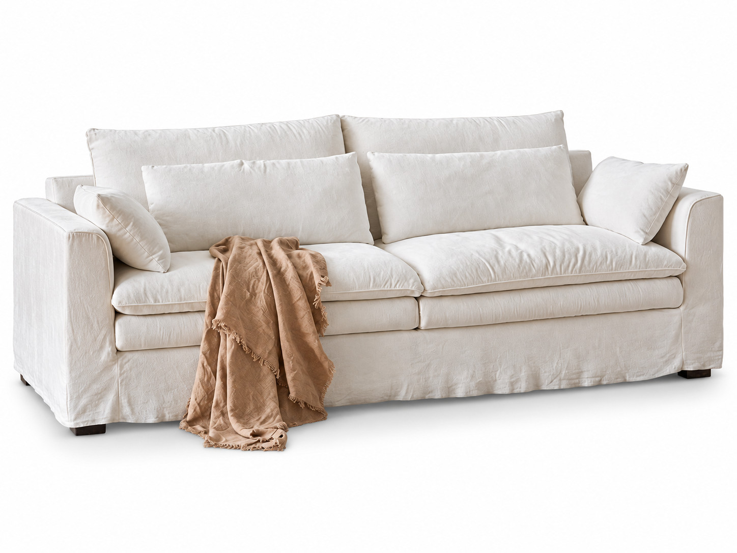 JULX3050 Skirted Cotton-Linen Sofa