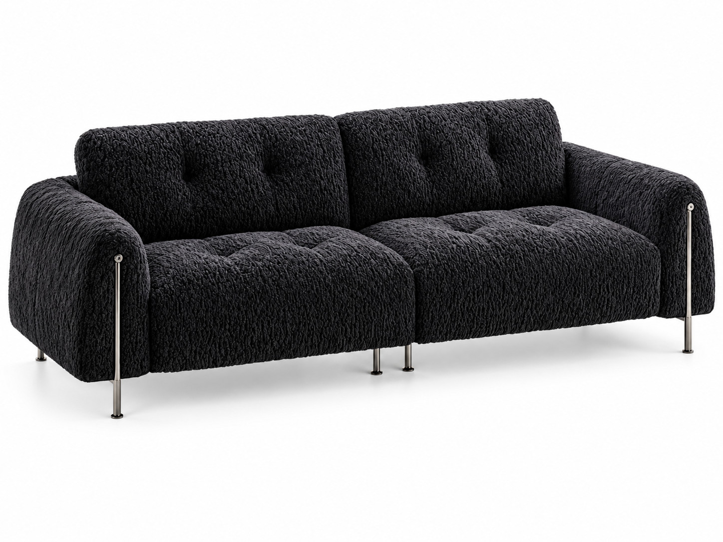 JUXMQ1220 Charcoal Chenille Sofa