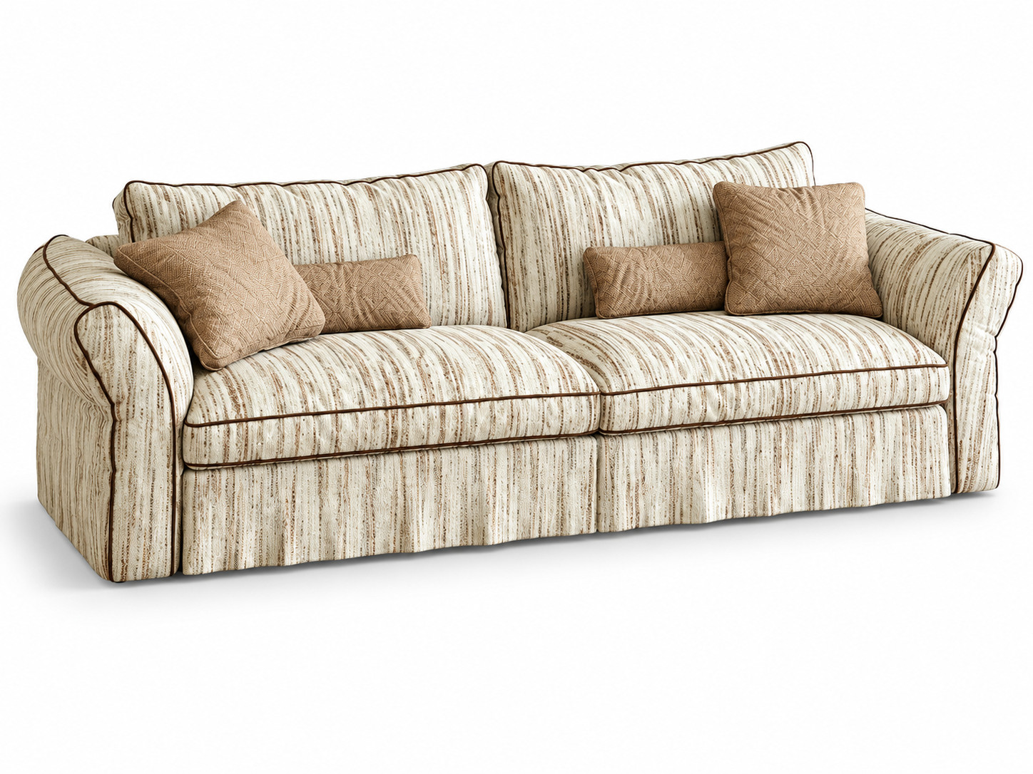 JULX3034 Striped Fabric Sofa